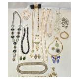 Estate Lot of Beautiful Costume Jewelry Pearls Etc