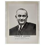 Vintage Photo of President Lyndon B Johnson