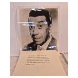 Photo of iconic French comic actor Fernandel