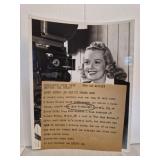 Vtg press photo of actress Jean Fitzgerald