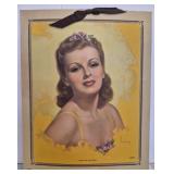 1944 calendar print titled Lovely as the Dawn