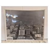 Vtg photo aerial view of Downtown Los Angeles