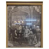 framed 19th century promotional lithograph