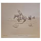 1959 print titled Pony Express 1862 by C.R.Crouch