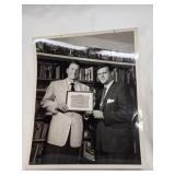 Vtg Photo of Ronald Reagan & Richard Bernstein
