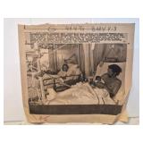 Press photo Fred Saas First man in Maternity ward