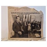 Vtg press photo President Richard Nixon