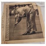 UPI wire print of legendary golfer Sam Snead