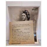 Vtg photo former First Lady Mary Todd Lincoln
