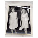 Vintage Press Photo of First Lady Nixon & Daughter