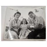 Vtg Photo of Ronald Reagan Nancy Davis & Child
