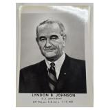 Vintage Photo of President Lyndon B Johnson