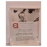 Vtg press photo country music star Red Foley