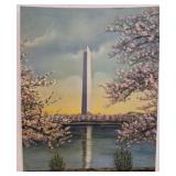 Vintage art print of Washington Monument