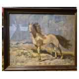 Vintage western equine print FREEDOM