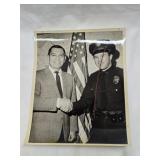 Vtg Press Photo of Jack Webb & Officer