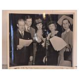 Vtg photo at KMPC of a group
