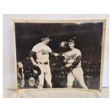 Vtg photo 2 Los Angeles Dodgers baseball players