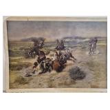 Vintage print titled Strenuous Life