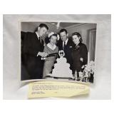 United Press Photo Ronald Reagan & Starlet Davis