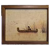 Framed 1984 Sunset Stitchery Kit