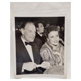 Leo Durocher & Laraine Day Jan 6 1951 Photograph