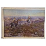 Vintage print titled Deadline of the Range