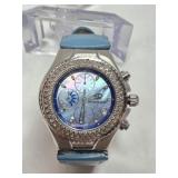 TechnoMarine Sport diamond cluster Ladies Watch