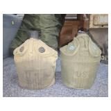 Pair of military water bottles