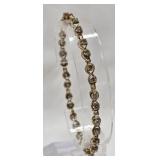 10k Yellow Gold Tennis Bracelet w Diamonds