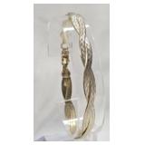 Sterling Silver Braided Bracelet 5.55 grams