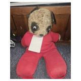 Vintage dog plush toy doll
