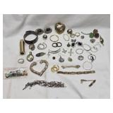 Estate Lot of Sterling & Costume Jewelry