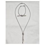 Roberto Mag Sterling Silver Necklace & Bracelet