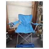 Blue lawn chair