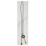 Sterling Silver Chain Necklace & Spoon Pendants