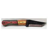 Handmade Wooden Handled Demascus Steel Knife