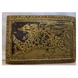 Brass style belt buckle