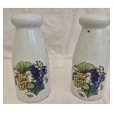 vintage white ceramic salt and pepper shaker