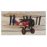 Vtg1975 HOMCO cast metal World War I biplane