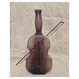 vintage amethyst purple glass violin