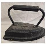 Antique Sheffield cast iron sad iron