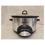 silver Crock Pot slow cooker