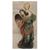 vintage hand painted porcelain angel