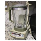 Vintage Olive Green General Electric Blender