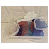 Estate lot of plastic containers & lids