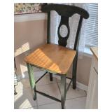 Green & Brown Barstool Chair
