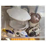 Tote of Dehydrator Chopper Blender Etc