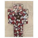 Decorative wall cross mosaic design