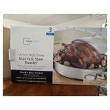 Mainstays stainless high dome roaster